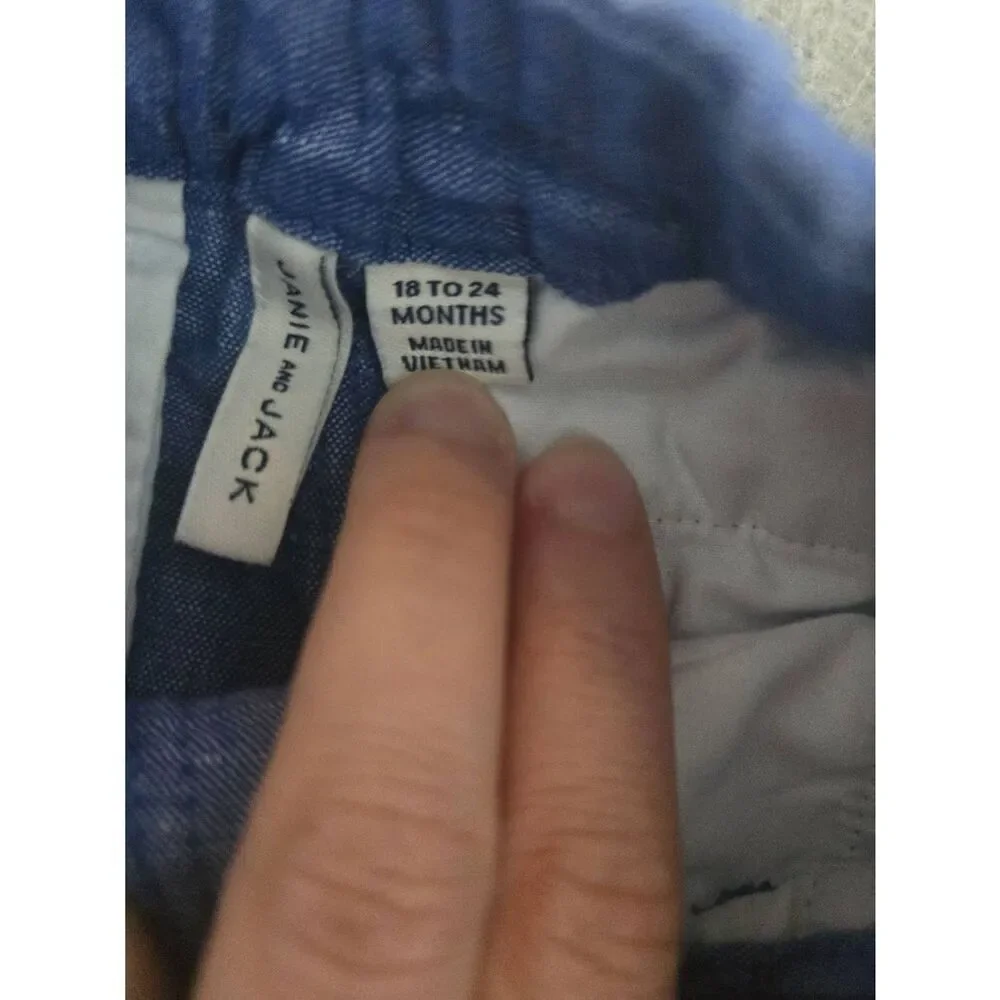 Toddler Boys‎ Lot of Janie and Jack Shorts Size  18 to 24 Months Linen Swim